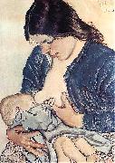 Stanislaw Wyspianski Motherhood, oil on canvas